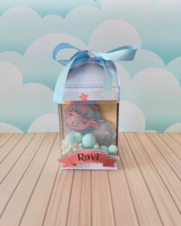 Kit Festa Ovelhinha Azul Luxo - Studio e pdf