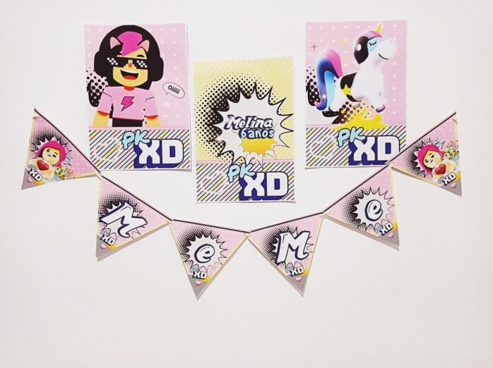 Kit Festa PKXD Rosa Menina