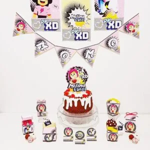 Kit Festa PKXD Rosa Menina 10 Kit Festa PKXD Rosa Menina