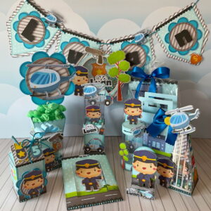 Kit Festa Policia Infantil Arquivo Digital Para Imprimir