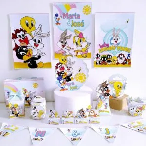 Kit Festa Pronta Looney Tunes Baby 12 Kit Festa Pronta Looney Tunes Baby