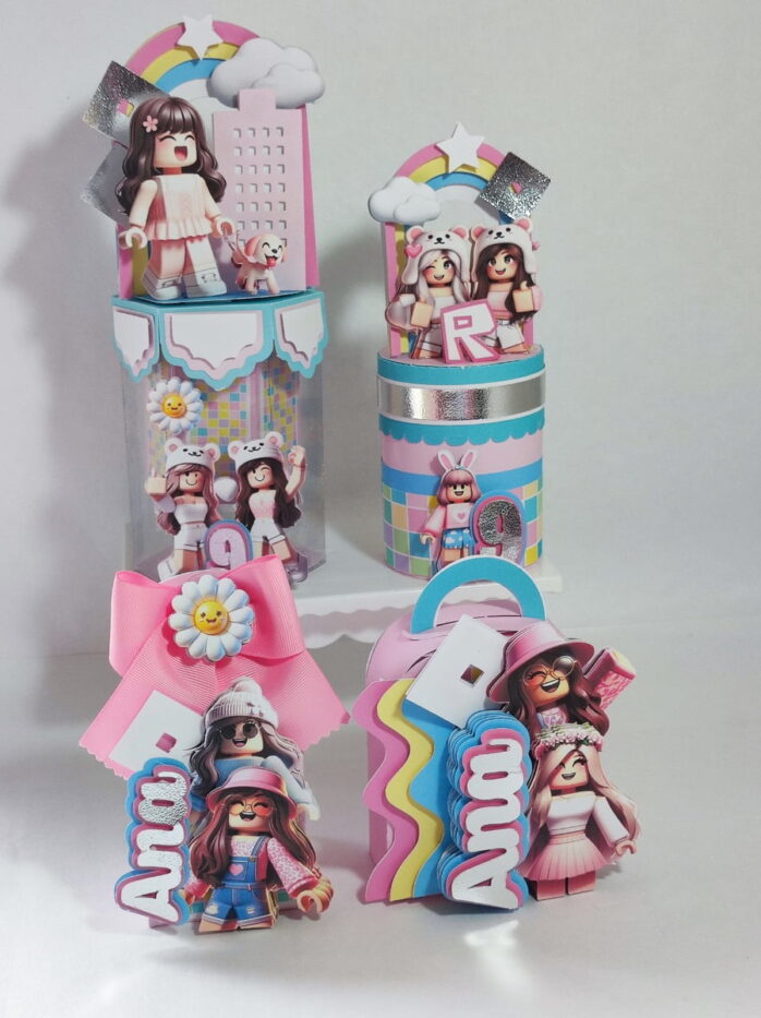 Kit Festa Roblox Menina - Studio e pdf