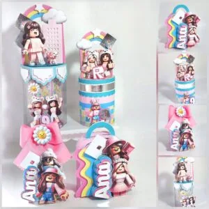 Kit Festa Roblox Menina - Studio e pdf 5 Kit Festa Roblox Menina - Studio e pdf