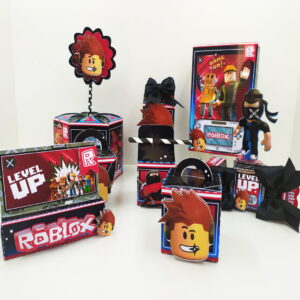 kit festa roblox menino arquivo digital