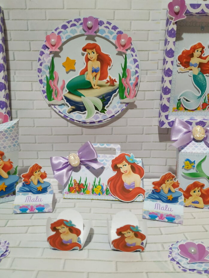 Kit Festa Só um bolinho Ariel -Arquivo Digital