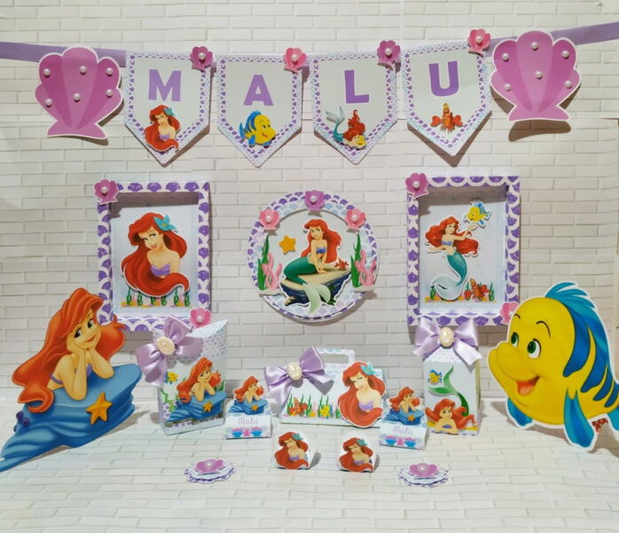 Kit Festa Só um bolinho Ariel -Arquivo Digital