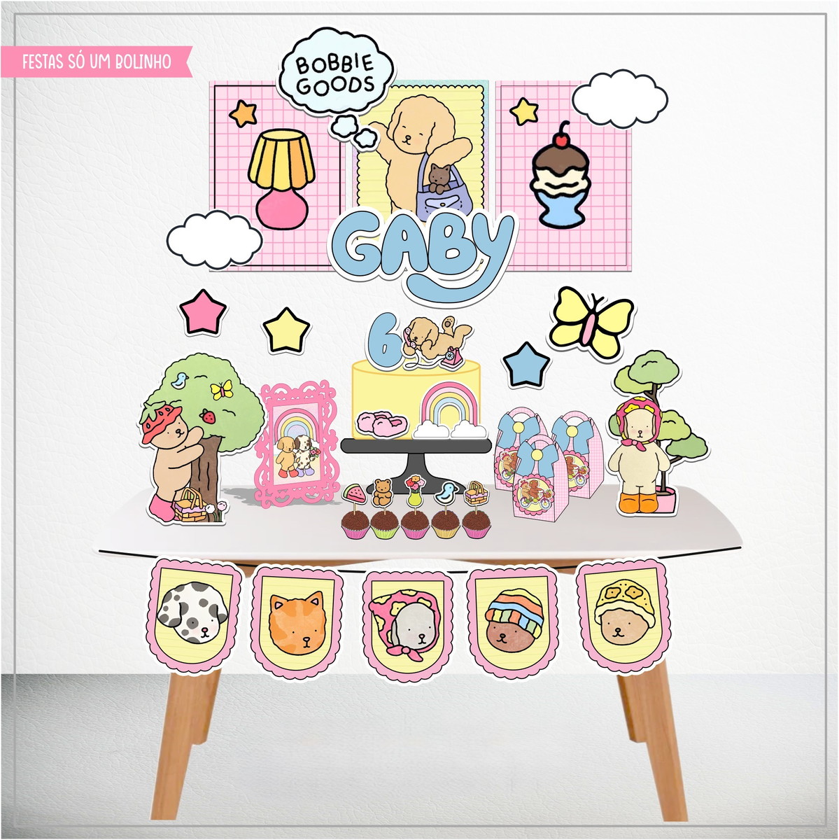 Kit Festa Só Um Bolinho em PDF e Studio Bobbie Goods 1 Kit Festa Só Um Bolinho em PDF e Studio Bobbie Goods