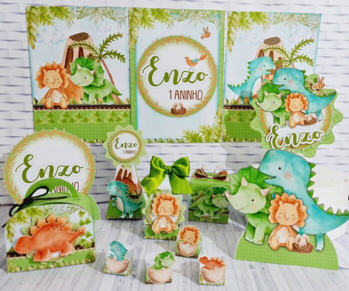 Kit Festa Só um bolinho Dinossauro Cute
