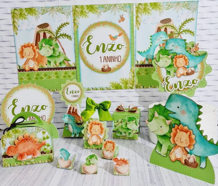 Kit Festa Só um bolinho Dinossauro Cute
