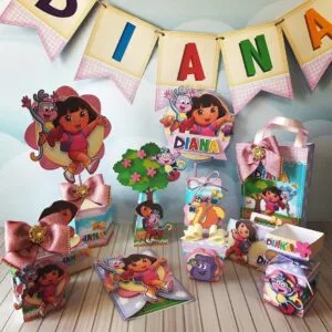 Kit Festa Só um bolinho Dora Aventureira