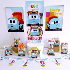 Kit Festa Só um bolinho Leo o Caminhão 19 Kit Festa Só um bolinho Leo o Caminhão
