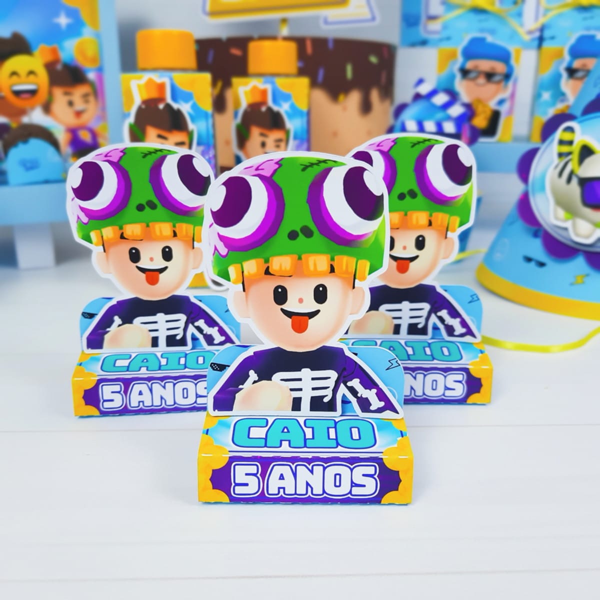 Kit Festa Só um Bolinho PKXD Menino Arquivo Digital 2 Kit Festa Só um Bolinho PKXD Menino Arquivo Digital - Imagem 2