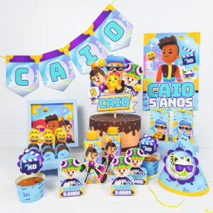 kit festa so um bolinho pkxd menino arquivo digital