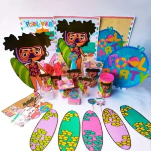 Kit Festa Só um bolinho Pool Party Menina