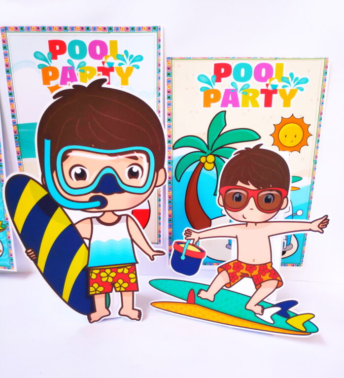 Kit Festa Só um bolinho Pool Party Menino