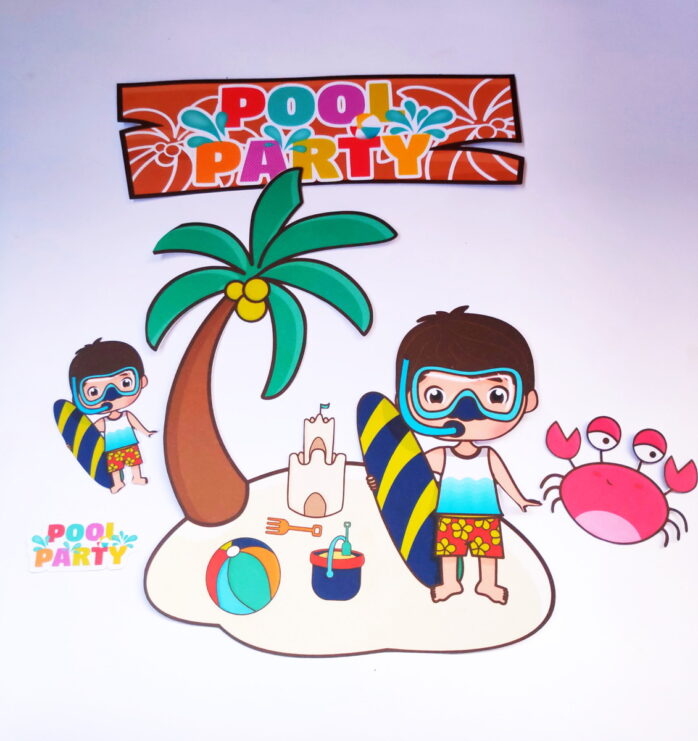 Kit Festa Só um bolinho Pool Party Menino