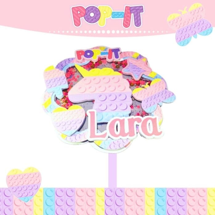 Kit Festa Só um bolinho Pop It
