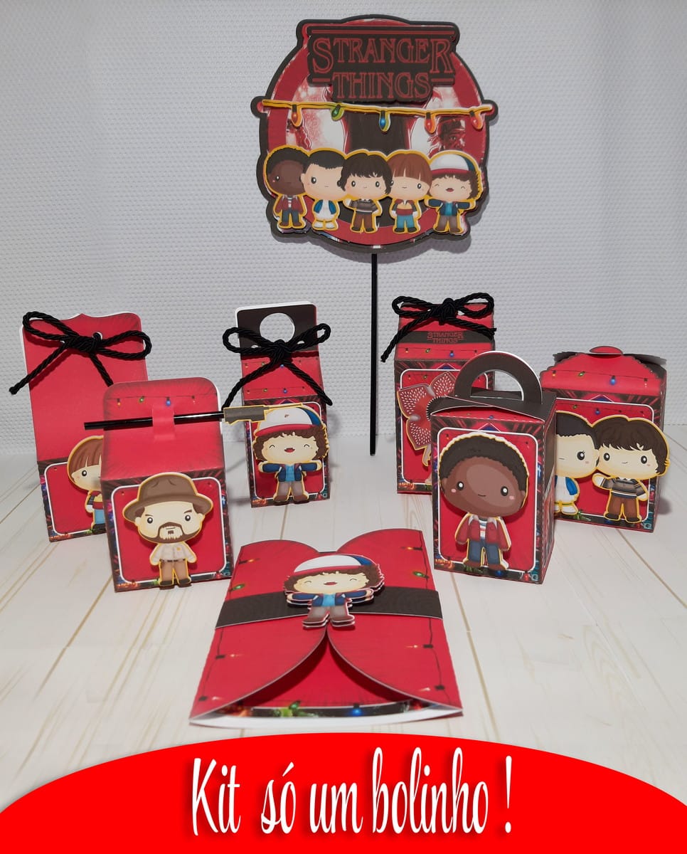 Kit Festa Stranger Things Digital para Editar e Imprimir 1 Kit Festa Stranger Things Digital para Editar e Imprimir