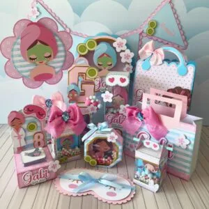 Kit Festa Spa Luxo - Studio e pdf 6 Kit Festa Spa Luxo - Studio e pdf