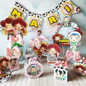 Kit Festa Toy Story Rosa 17 Kit Festa Toy Story Rosa
