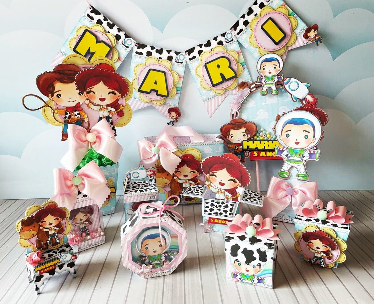 Kit Festa Toy Story Rosa 1 Kit Festa Toy Story Rosa