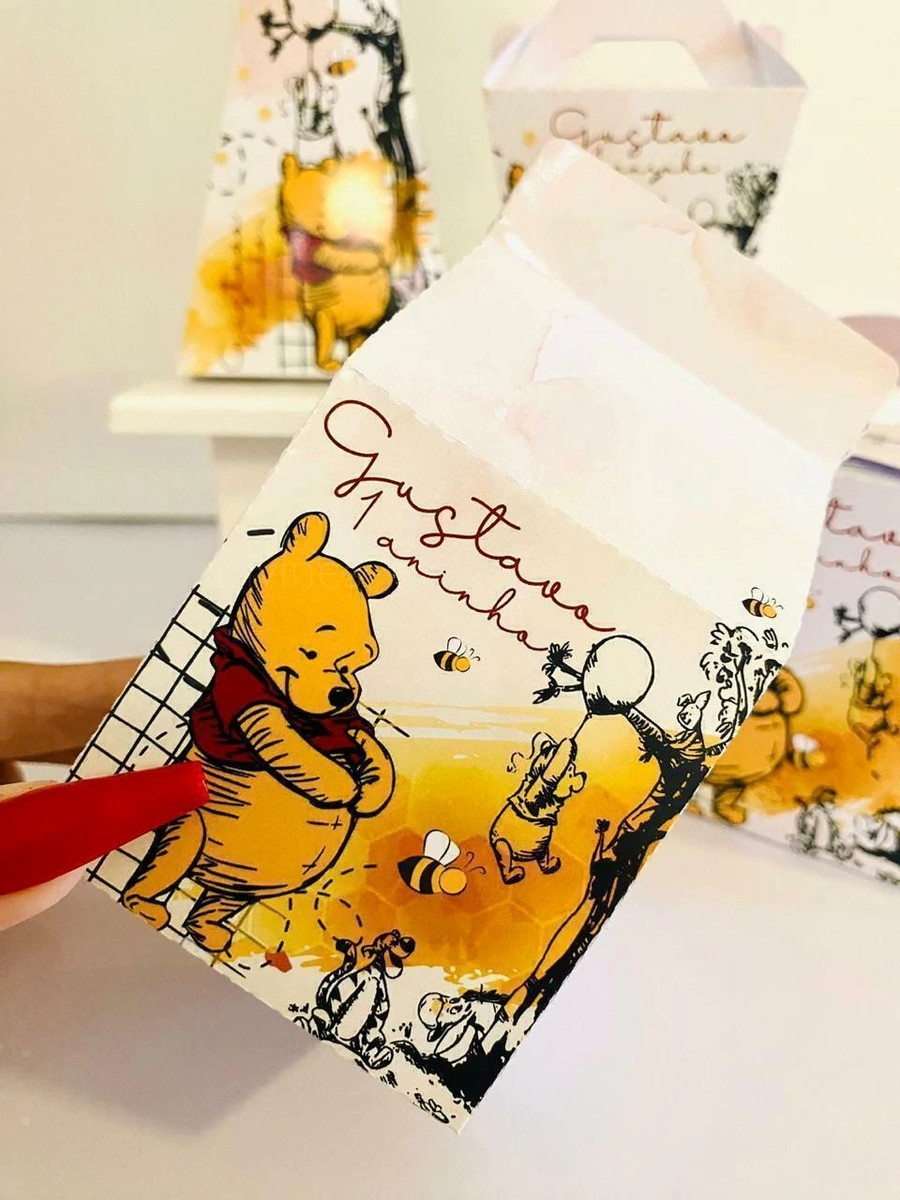 Kit Festa Ursinho Pooh com Artes Vintage para Imprimir 4 Kit Festa Ursinho Pooh com Artes Vintage para Imprimir - Imagem 4
