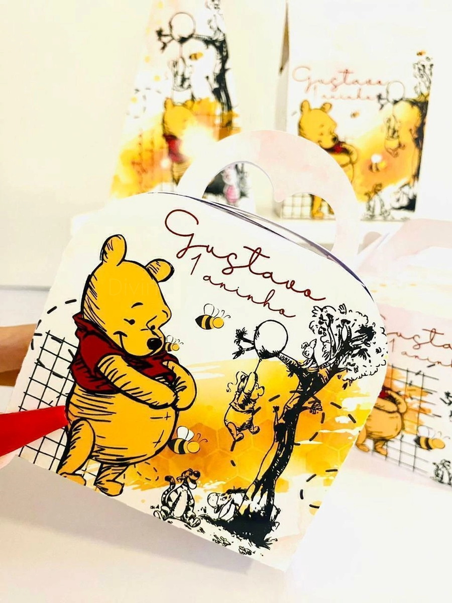 Kit Festa Ursinho Pooh com Artes Vintage para Imprimir 1 Kit Festa Ursinho Pooh com Artes Vintage para Imprimir