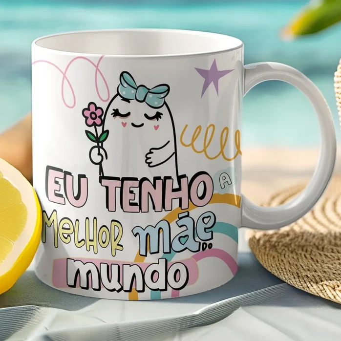 Kit Flork Super Mãe para Caneca – Arquivo Digital