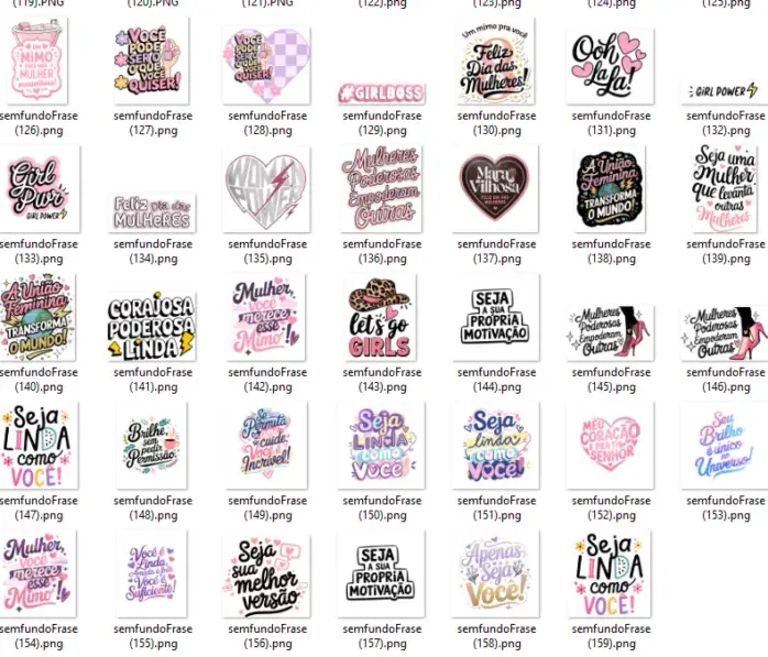 Kit Frases Empoderamento Feminino Png Dia Das Mulheres 3