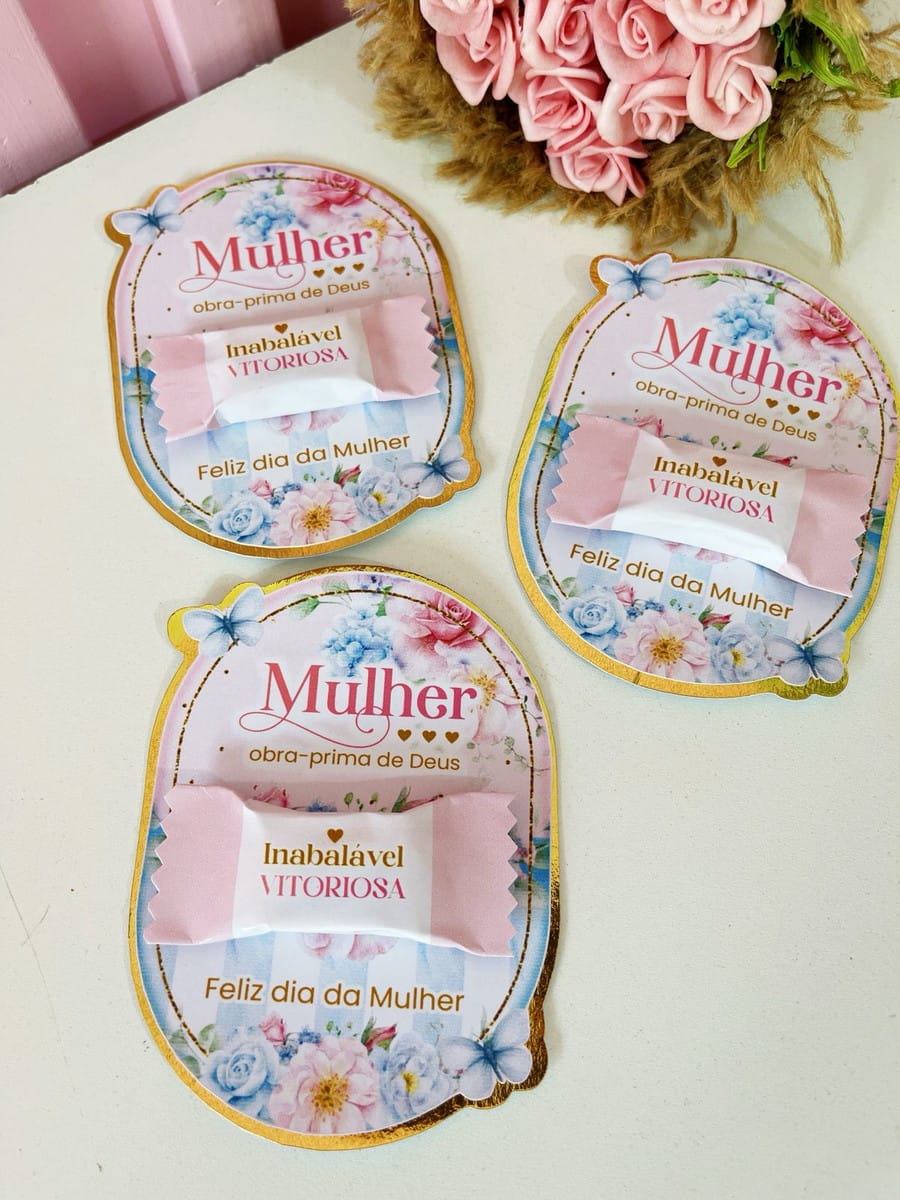 Lembrancinhas Dia da Mulher 2026 Kit Digital para Criar 4 Lembrancinhas Dia da Mulher 2026 Kit Digital para Criar - Imagem 4
