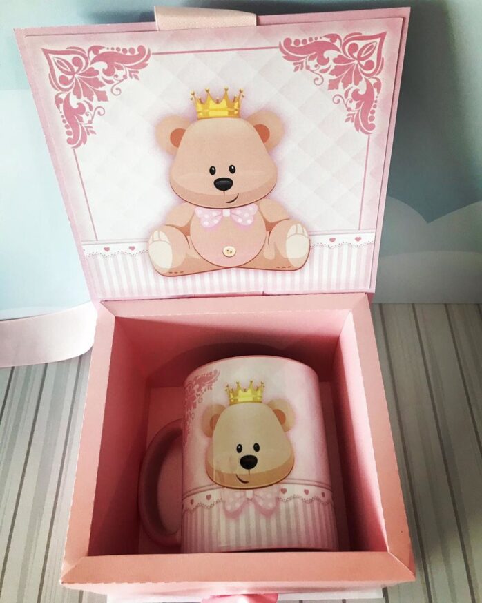Kit Lembrancinhas Maternidade Ursinha Rosa