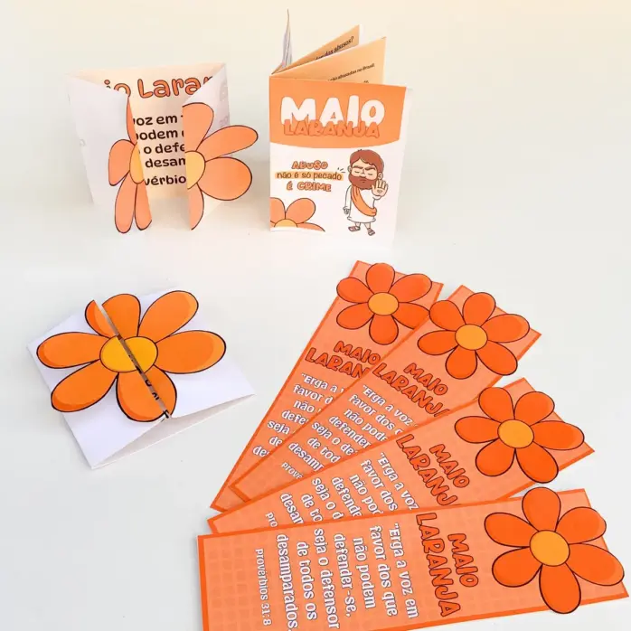 Kit Maio Laranja Designs Em Png Para Scrapbooking E Cartonagem 3