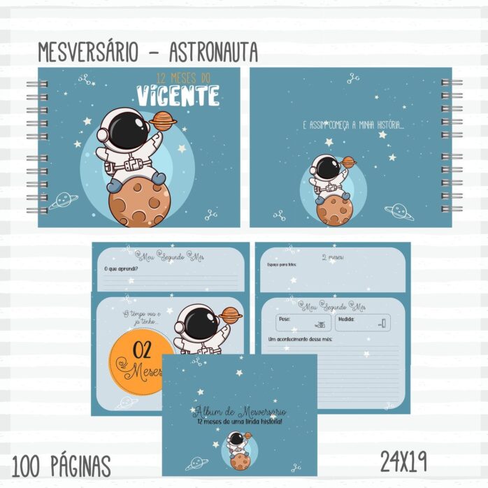 Kit Maternidade Astronauta Menino