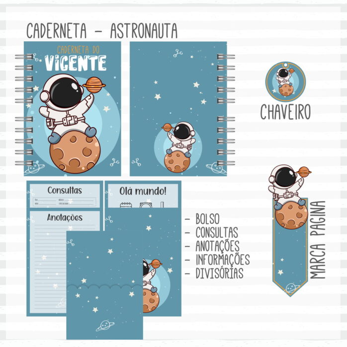 Kit Maternidade Astronauta Menino