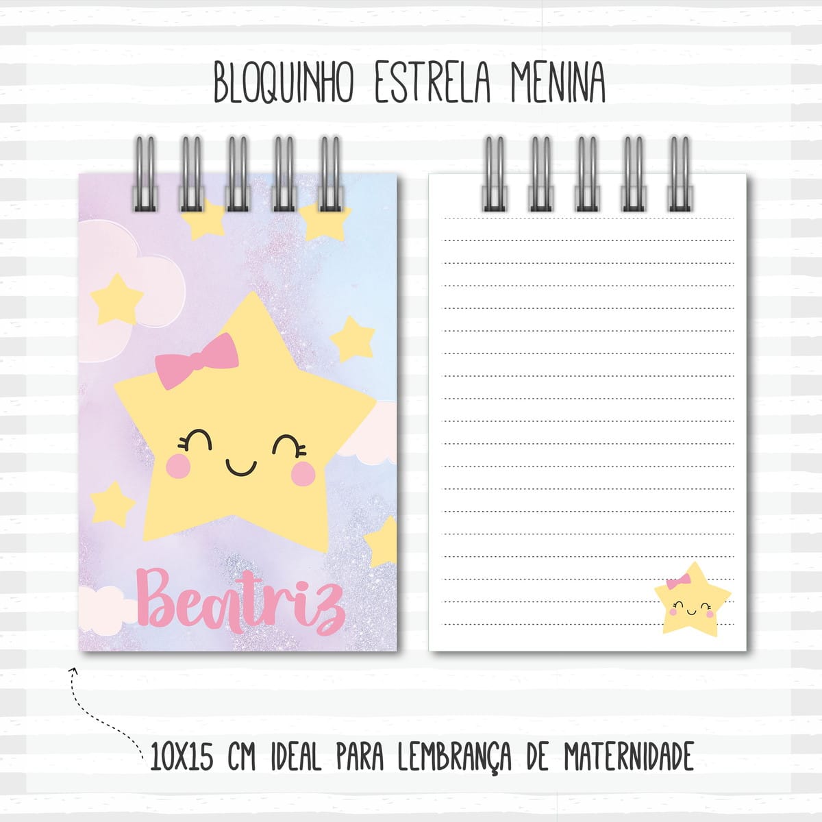 Kit Maternidade Estrela Menina Arquivo Digital PDF 5 Kit Maternidade Estrela Menina Arquivo Digital PDF