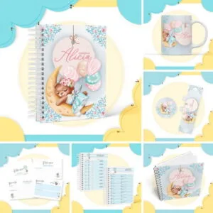 Kit Maternidade Ursinha Aquarela