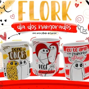 Kit Memes Flork para Sublimação em Canecas