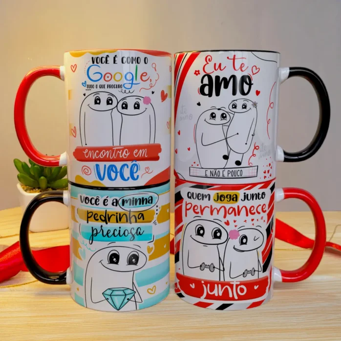 Kit Memes Flork para Sublimação em Canecas