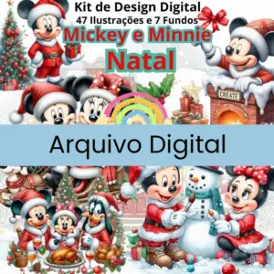 Kit Mickey Mouse Natal Png Arquivos Digitais Criativos 2