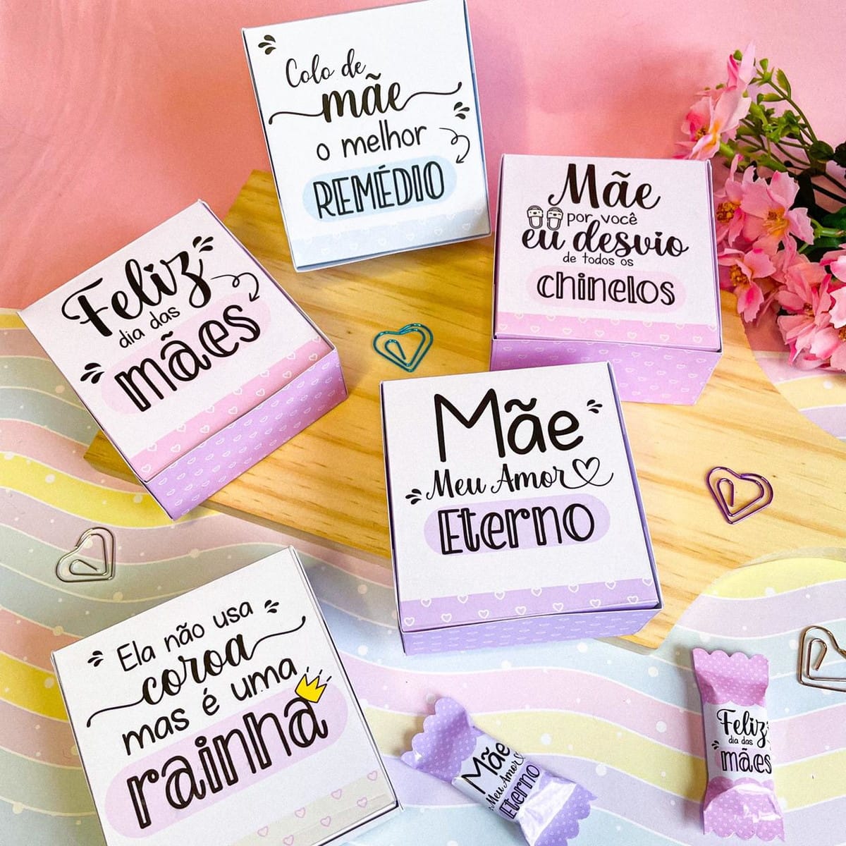 Kit Mimos Dia das Mães Digital para Imprimir 1 Kit Mimos Dia das Mães Digital para Imprimir