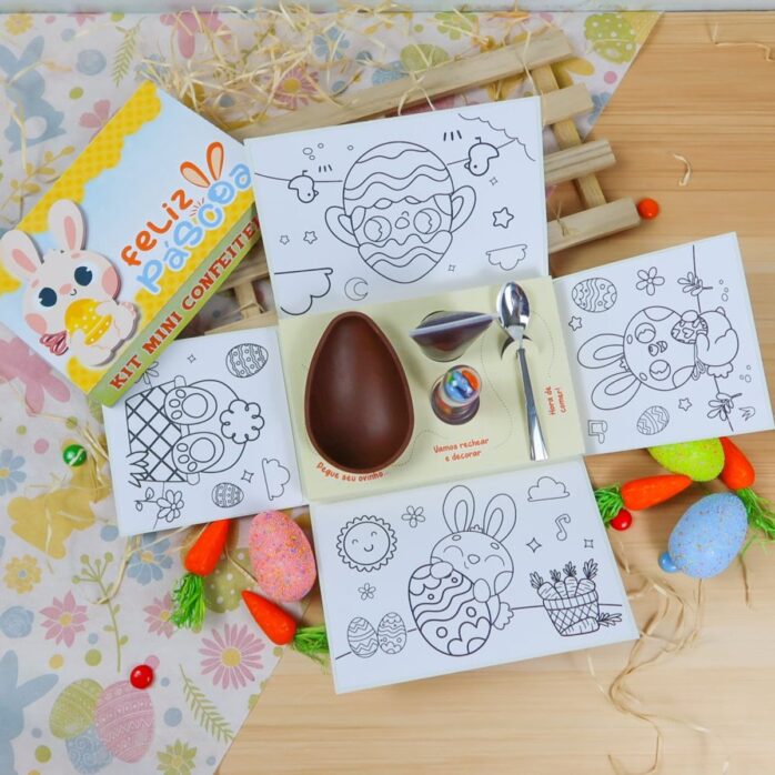 Kit Mini Confeiteiros Páscoa Coelhinhos