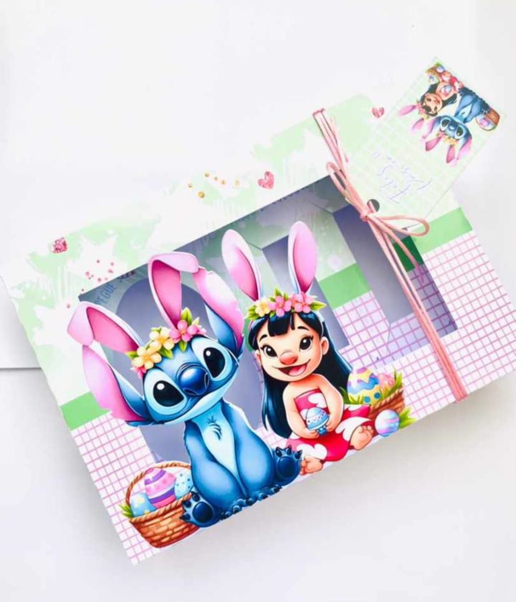 Kit Mini Confeiteiros Páscoa Lilo e Stitch Digital 2 Kit Mini Confeiteiros Páscoa Lilo e Stitch Digital - Imagem 2