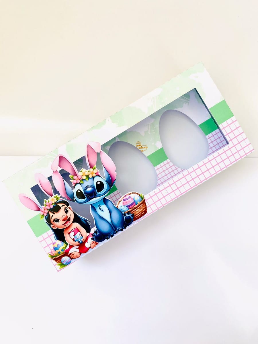 Kit Mini Confeiteiros Páscoa Lilo e Stitch Digital 4 Kit Mini Confeiteiros Páscoa Lilo e Stitch Digital - Imagem 4