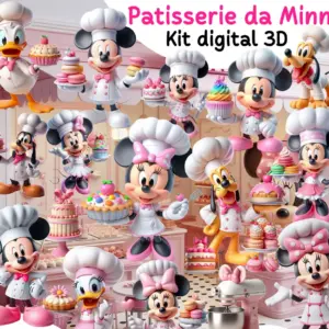 Kit Minnie Patisserie Png Alta Resolucao Para Personalizados 2