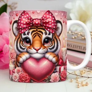 Kit Namorados Animal Love: Artes de Caneca em 3D