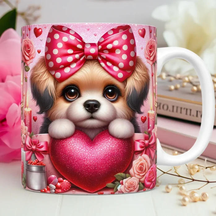 Kit Namorados Animal Love: Artes de Caneca em 3D