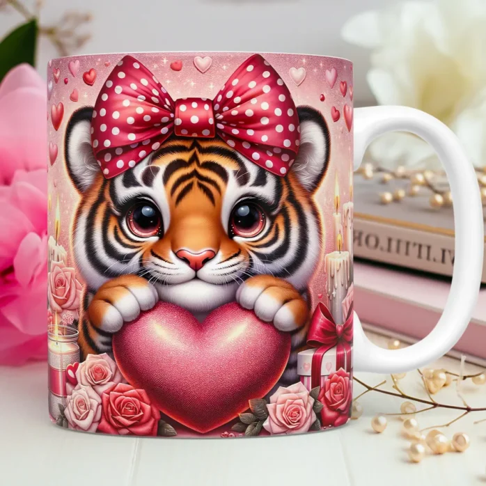 Kit Namorados Animal Love: Artes de Caneca em 3D