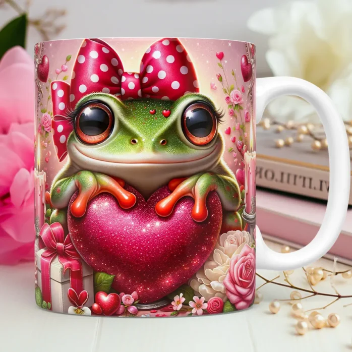 Kit Namorados Animal Love: Artes de Caneca em 3D
