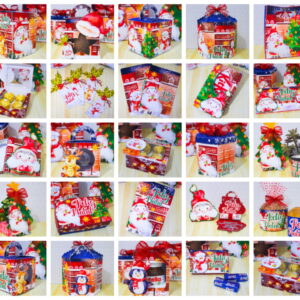 Kit Natal Aquarela Digital com Embalagens para Doces 5 Kit Natal Aquarela Digital com Embalagens para Doces