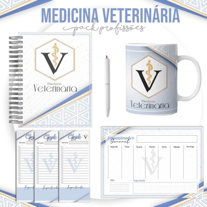 Kit para Encadernação Medicina Veterinária